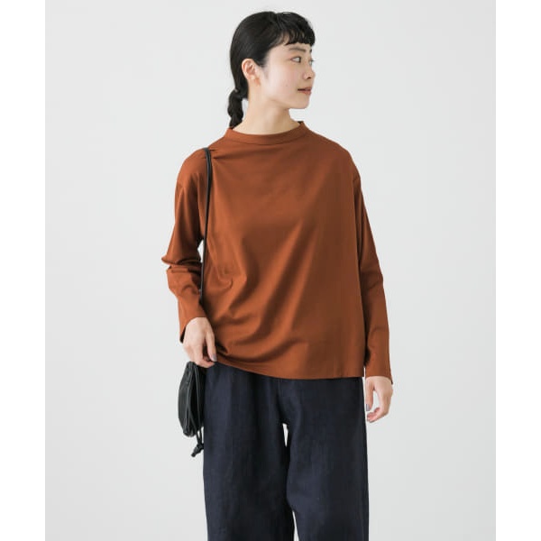handvaerk BOTTLE NECK LONG-SLEEVE T-SHIRTS | かぐれ(kagure) | 6116 