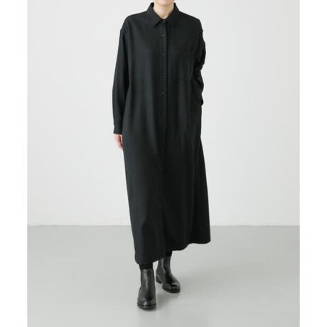 WIRROW Botany wool long shirt dress | かぐれ(kagure) | マルイ 