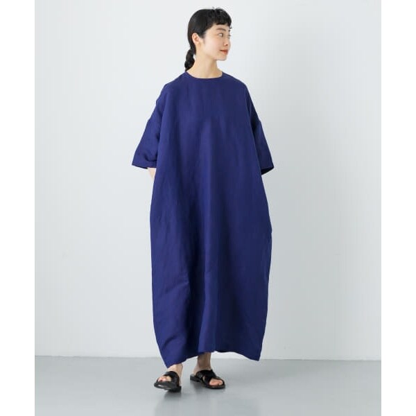 2サイズ展開』リネンレーヨンワイドワンピース | かぐれ(kagure