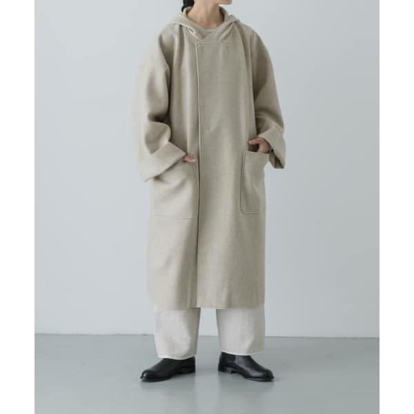 MITTAN 圧縮ウールニットフードコート MITTAN 圧縮ウールニットフードコート | monday mama market