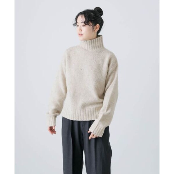 かぐれ - URBAN RESEARCH かぐれ タートルリブニット モカ　ラウンドヘム URBAN RESEARCH かぐれ タートルリブニット モカ ラウンドヘム