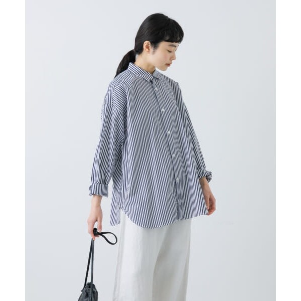 kagure 25ss コットンレギュラーシャツ●F●ブルー 定価￥14,300 kagure 25ss コットンレギュラーシャツ○F○ブルー 定価￥14,300
