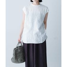 リネンフレンチクルーネック