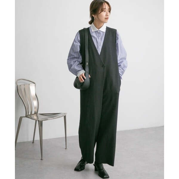 チュールブラウスSETベアサロペット BLACK】チュールブラウスSETベア