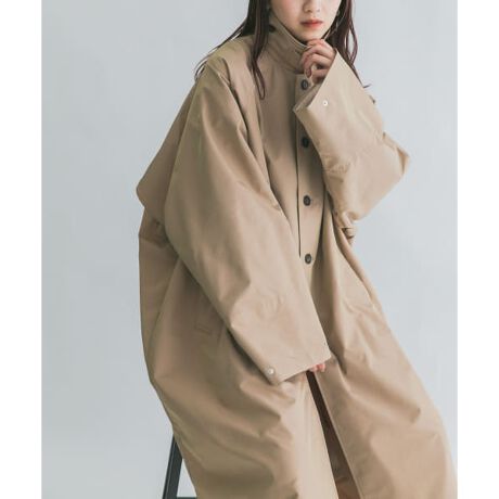 KBF】送料込み/バイカラービックトレンチコート （KBF バイカラーBIG  