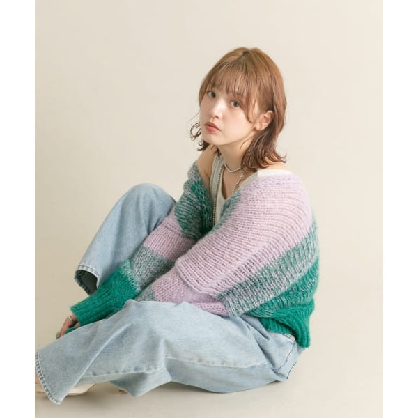 KBF - KBFざっくりニットカーデ KBFのアイテムを使った「ざっくりニットカーディガン」の人気