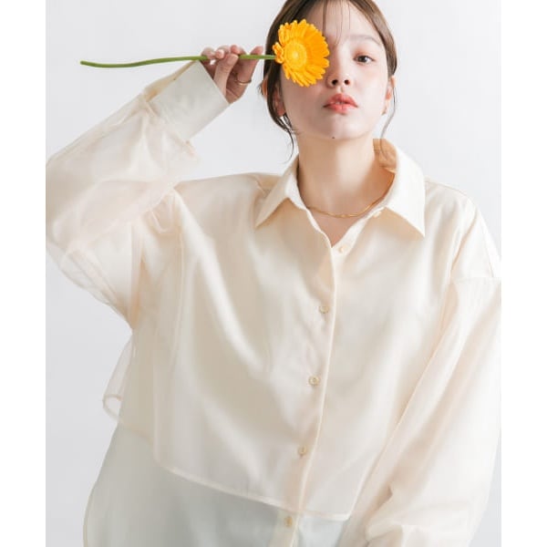 DOUBLE LAYERED COLOR SHIRT / ダブルレイヤードカラーシャツ