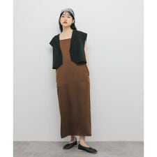 サテンキャミワンピース