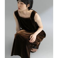 【予約】『WEB限定』ベロアスクエアワンピース