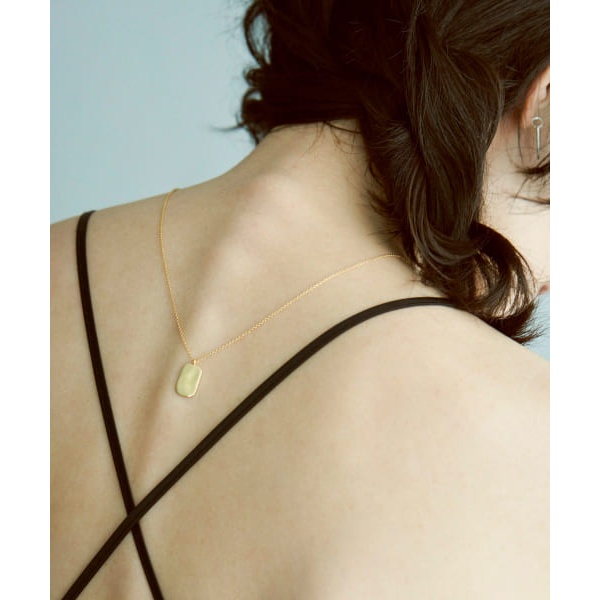 so' rectangle plate necklace | スメリー(SMELLY) | SM43-2PF005