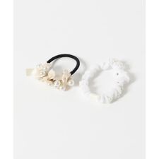 パールリボン2セットヘアゴム