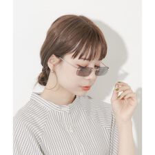 リムレスカラーサングラス
