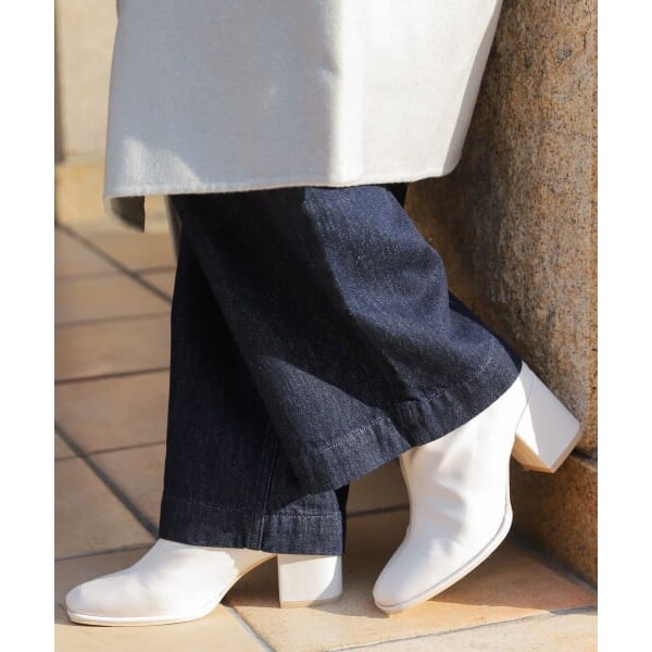 スクエアトウセンターシームストレッチブーツ