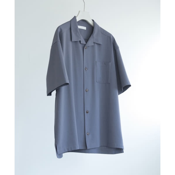 セットアップ対応』『イージーケア』オープンカラールーズシャツ(5分袖