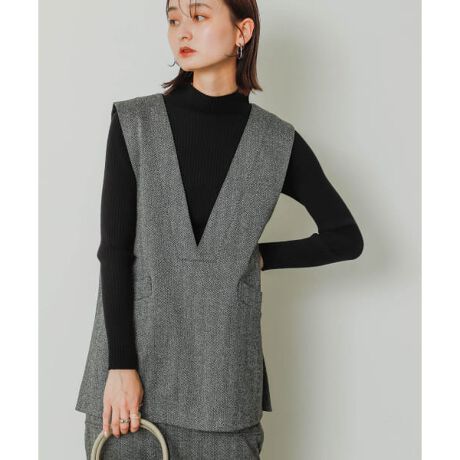 セットアップ対応』 ジャージメルトンVネックジレ | センスオブ 