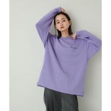 『ユニセックス』シシュウダンボールポンチロングスリーブ Tシャツ