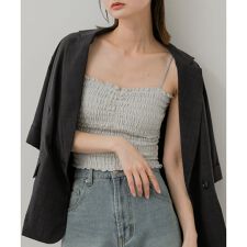 ラメシャーリングカップツキキャミソール