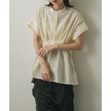ウエストタックチュニックブラウス