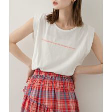 ショルダータックグラフィックTシャツ