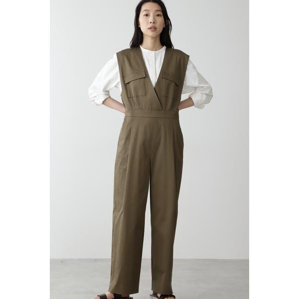 ヒューマンウーマン（human woman）/◆≪arrive 5e≫綿麻スラブサテンコンビネゾン ◇≪arrive 5e≫綿麻スラブサテンコンビネゾン | ヒューマンウーマン