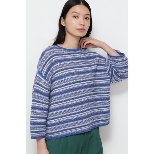 ヒューマンウーマン（HUMAN WOMAN）/◆ミックスヤーンボーダーニット ◇ミックスヤーンボーダーニット | ヒューマンウーマン(human woman