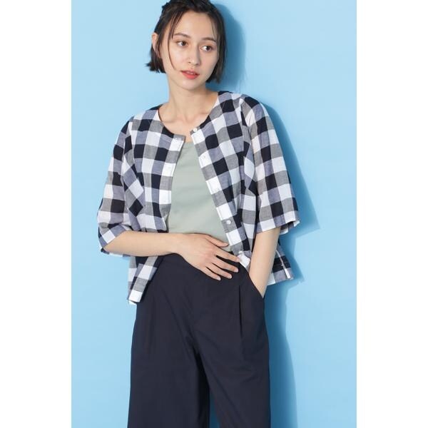 ◇ブロックチェックブラウス | ヒューマンウーマン(human woman