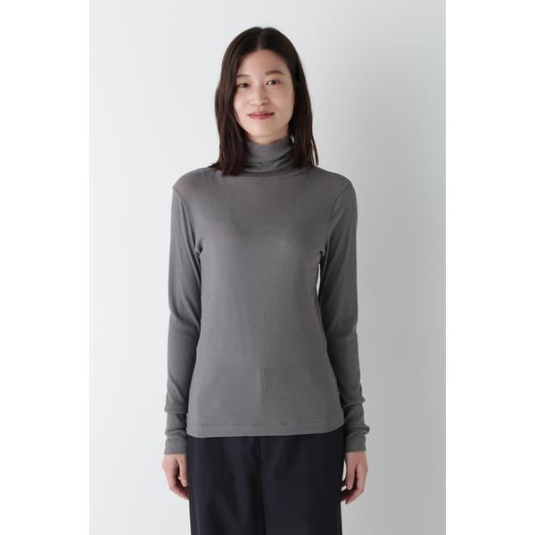 ◇シャイニーニットジャガードハイネックカットソー | アドーア(ADORE