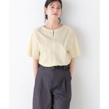 ◆ボックスシルエットキーネックブラウス