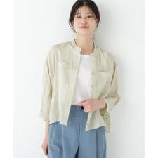 ◇ラミーバンドカラーシャツブラウス | ヒューマンウーマン(human 