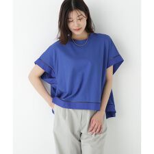 ◆布帛ドッキング半袖プルオーバー