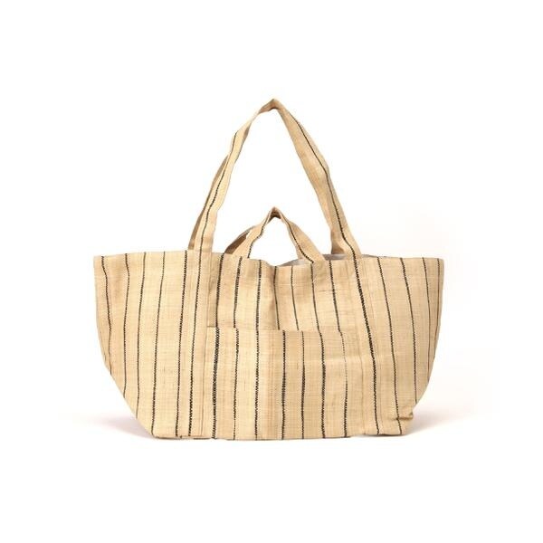 MAISON N.H PARIS バイカラースクエアハンドバッグ