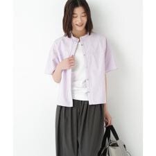 ◆ストライプローン６分袖ブラウス