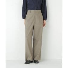 ◆強撚シャークスキンセミワイドパンツ