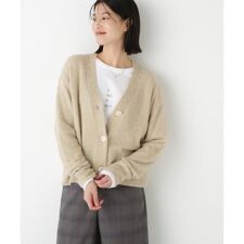 ◆ラメシャギーＶネックカーディガン