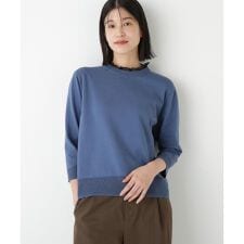 ヒューマンウーマン(human woman)の◆綿ポリエステル取外し衿付プルオーバー