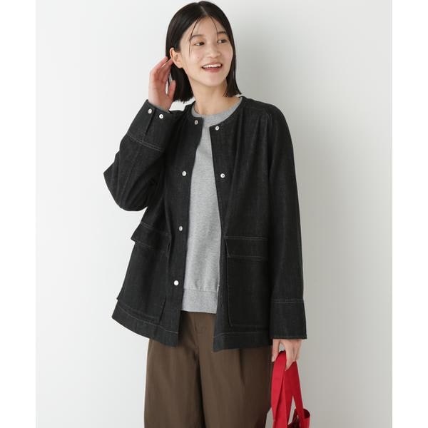 HUMAN WOMAN arrive paris バイカラーコート HUMAN WOMAN arrive paris バイカラーコート