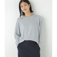 ヒューマンウーマン(human woman)の◆コットンミックスドルマンプルオーバー
