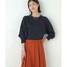 ヒューマンウーマン(human woman)の◆コットンミックスドルマンプルオーバー