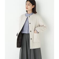 ヒューマンウーマン(human woman)の◆バーティカルキルティングノーカラージャケット