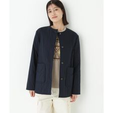 ヒューマンウーマン(human woman)の◆バーティカルキルティングノーカラージャケット