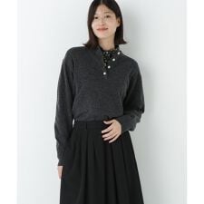 ヒューマンウーマン(human woman)のウールＭＩＸヘンリーネックプルオーバー