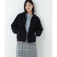 ヒューマンウーマン(human woman)のＷメルトンショートジップブルゾン