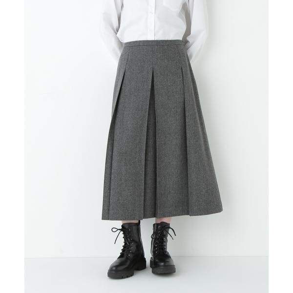 シャギーチェックベイカーAラインスカート | ヒューマンウーマン