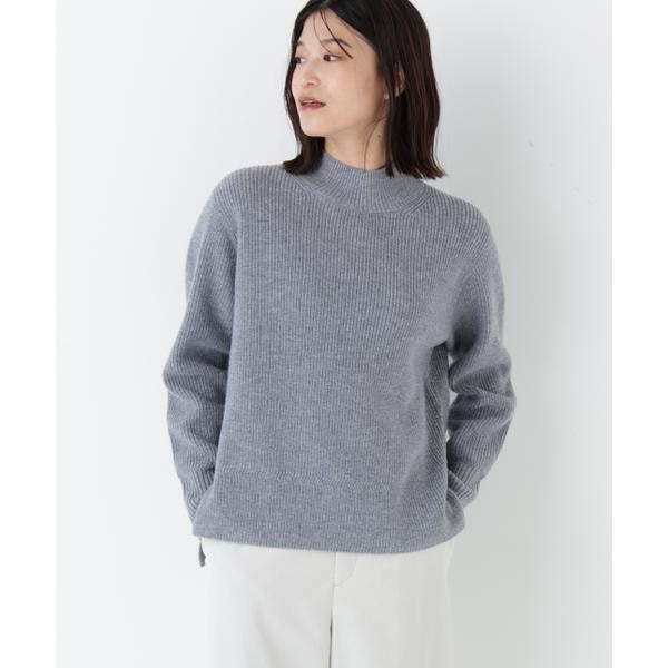 サステナブル・洗える】フェルト刺しゅうニットプルオーバー
