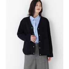 ◆クォーターゲージＶネックカーディガン