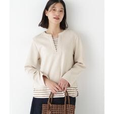 ◆ボーダー重ね着風ＰＯ