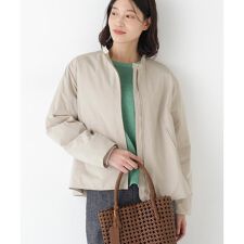 ◆弱撥水タフタ中綿入りブルゾン