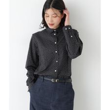 ◆ドット柄ベーシックシャツ