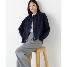 ◆先染めチェックブルゾン