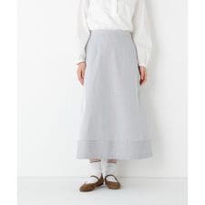 ◆《ウォッシャブル》コードストレッチセミフレアースカート